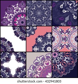 Vintage decorative elements. Hand drawn background. Islam, Arabic, Indian, ottoman motifs. Perfect for printing on fabric or paper.