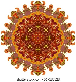 Vintage decorative elements. Hand drawn background. Islam, Arabic, Indian, ottoman motifs. Perfect for printing on fabric or paper. You can change the background.