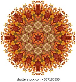 Vintage decorative elements. Hand drawn background. Islam, Arabic, Indian, ottoman motifs. Perfect for printing on fabric or paper. You can change the background.