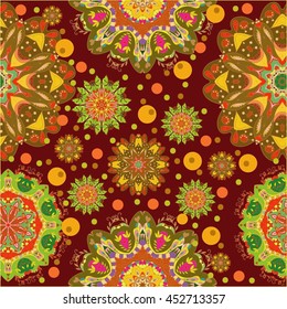 Vintage decorative elements. Islam, Arabic, Indian, ottoman motifs.
