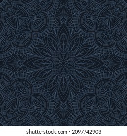 Elementos decorativos de época. Mandala con patrones impecables. Patrón oriental, ilustración vectorial. Mandala.