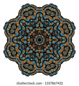 Vintage decorative elements with oriental pattern. Yoga template. Mandalas. Islam, Arabic Indian turkish and pakistan culture. Vector illustration.