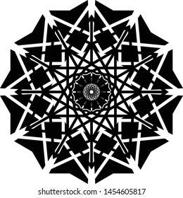 Vintage decorative elements. Oriental pattern, vector illustration. Islam, Arabic, Indian, turkish, pakistan, chinese, ottoman motifs - Vector