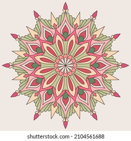 Vintage decorative elements. Oriental pattern, vector illustration. Mandala.
