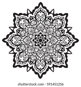  Vintage decorative elements. Oriental pattern, vector illustration. Islam, Arabic, Indian, moroccan,spain, turkish, pakistan, mystic, ottoman motifs. Coloring book page