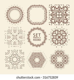 Vintage decorative elements. Vector illustration. 10 eps