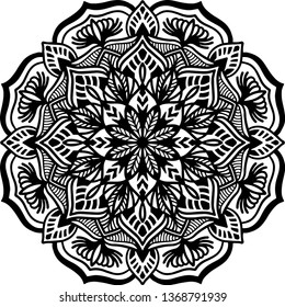 Vintage decorative elements.Oriental pattern,vector illustration.Islam,Arabic,Indian,moroccan,spain,turkish,pakistan,chinese,mystic,ottoman motifs.Flower Mandala.