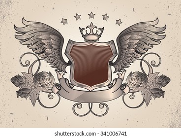 Vintage decorative emblem