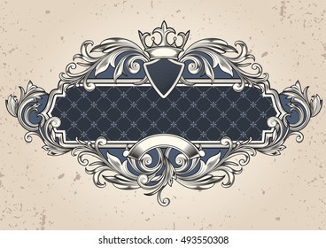 Vintage decorative emblem