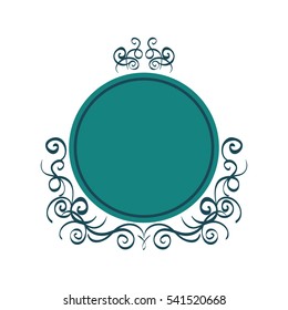 Vintage decorative emblem icon vector illustration graphic design