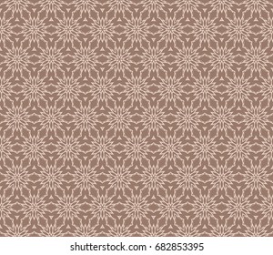 Vintage decorative ethnic floral ornament. vector illustration. oriental design for print, wallpaper, decor, fabric, textile. beige color