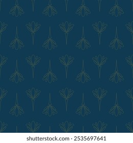 Diseño floral decorativo del patrón inconsútil de Antiguas en color amarillo brillante sobre fondo azul oscuro, se puede utilizar para el piso o el azulejo de la pared, el Fondo de pantalla, el papel de embalaje, la cubierta y el material de impresión.