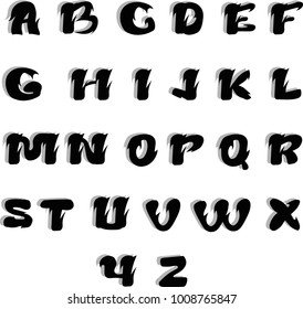 Vintage decorative font 