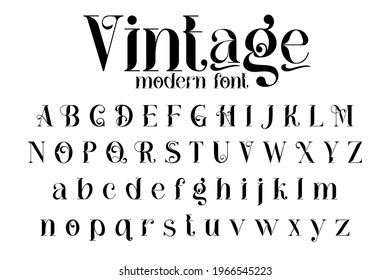 Vintage decorative font - Cathleen. Retro typerface. Elegance serif alphabet. Vector font for label, branding, tags, t-shirt, alcohol bottle.