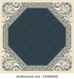 Vintage decorative frame
