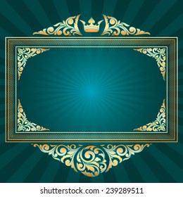 Vintage decorative frame