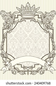 Vintage decorative frame