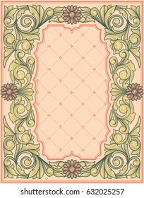 Vintage decorative frame
