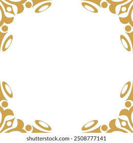 Marco decorativo vintage con Ilustración vectorial de forma de caja