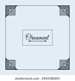 vintage decorative frame design background