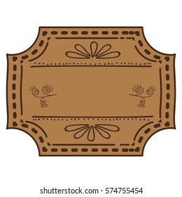 Vintage decorative frame icon vector illustration graphic design