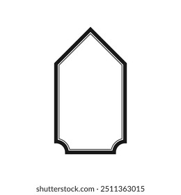 Vintage decorative frame isolated on white background. Vector