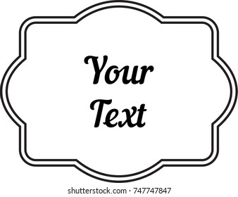 Vintage decorative frame labels for text and photos 2018