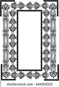 Vintage Decorative Frame - Ornamental Vector Frame 