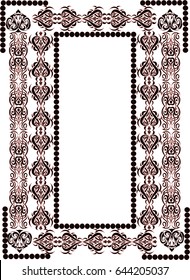 Vintage Decorative Frame - Ornamental Vector Frame 