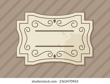 Vintage decorative frame. Retro design for invitations, greetings and cards.