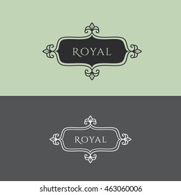 Vintage decorative frame vector design template