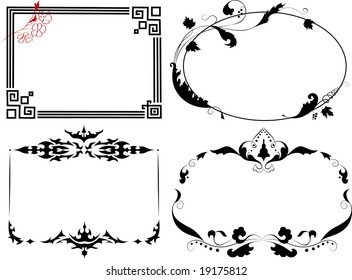 Vintage decorative frames