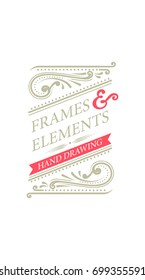 vintage decorative frames and flourishes