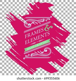 vintage decorative frames and flourishes