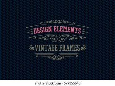 vintage decorative frames and flourishes