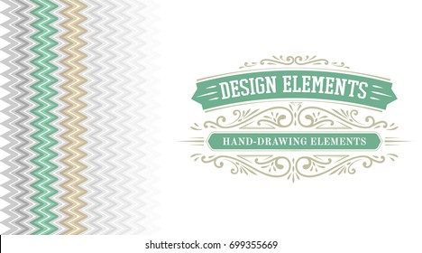 vintage decorative frames and flourishes