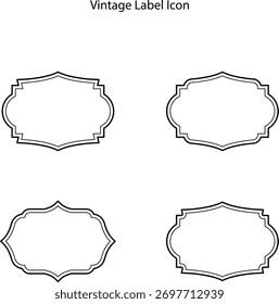 Vintage decorative frames, labels and badges, borders, banners, and panel design elements vector illustration collections.