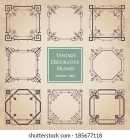 Vintage decorative frames - set 1