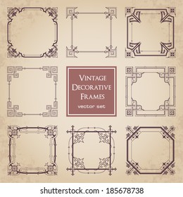 Vintage decorative frames - set 2