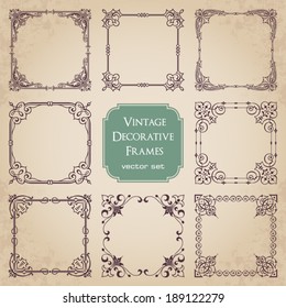 Vintage decorative frames - set 3