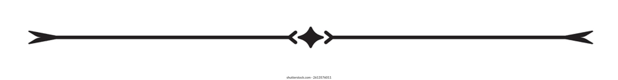 Vintage decorative line. text divider. Line border. Line separator, Border, Vintage divider, Underline element. Vector illustration