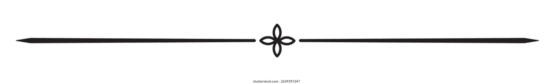Vintage decorative lines. text dividers. Line border. Lines separators, Borders, Vintage dividers, Underline elements. Vector illustration