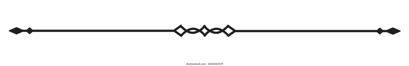 Vintage decorative lines. text dividers. Line border. Lines separators, Borders, Vintage dividers, Underline elements. Vector illustration
