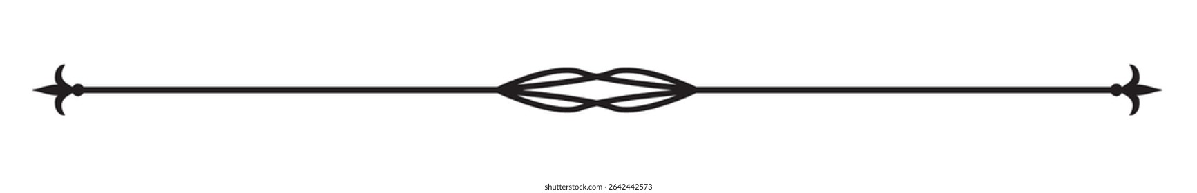 Linhas decorativas vintage. divisores de texto. Borda da linha. Separadores de linhas, Bordas, Divisores antigos, Elementos sublinhados. Ilustração vetorial