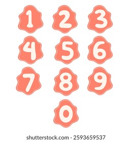 Vintage Decorative Number Set. Alphabet Number 