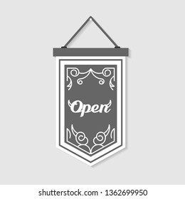 Vintage Decorative Open Sign For Store or Shop