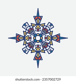 Vintage decorative ornament design element. vector illustration. 