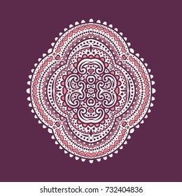  Vintage decorative ornament element. Vector luxury pattern element. Traditional, Arabic, Turkish, Ethnic, Indian motifs. Great for fabric and textile, prints, invitation or any desired idea.