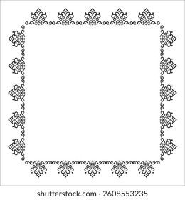 Vintage decorative ornament frame border vector design