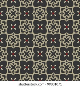 Vintage decorative ornamental seamless pattern background vector illustration